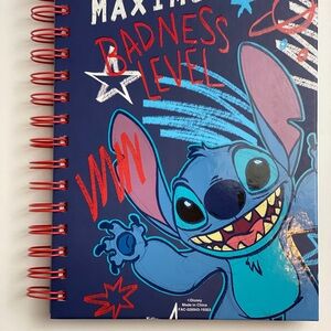 Disney Stitch Double Side Blue and Red Notebook